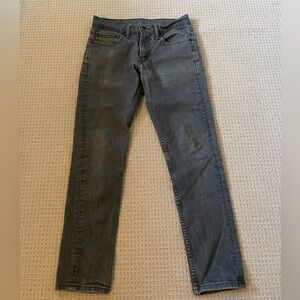 Levis 511 slim fit skinny jeans Mens 31 32 black dark wash Black